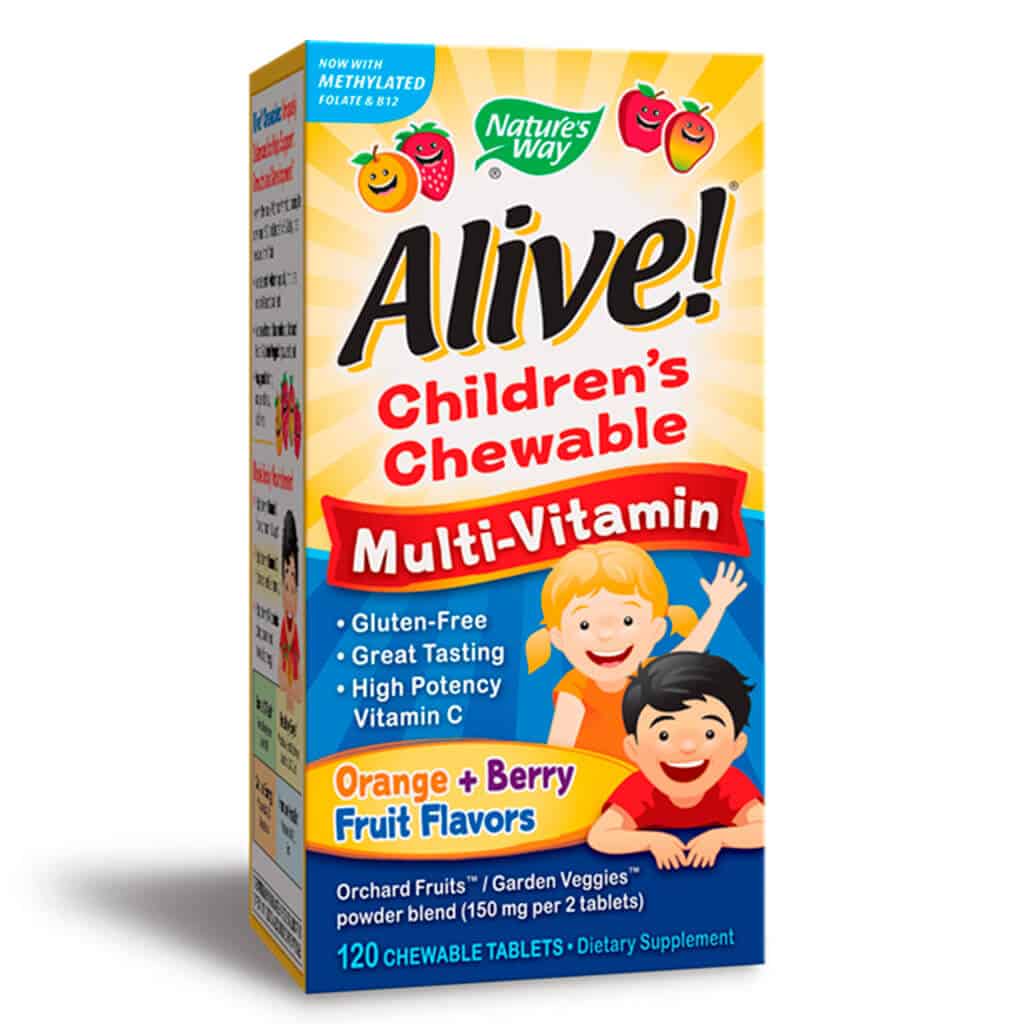 ALIVE! KIDS MULTI-VIT CHEWABLE TABS 120'S - Nature's Discount Aruba Webshop