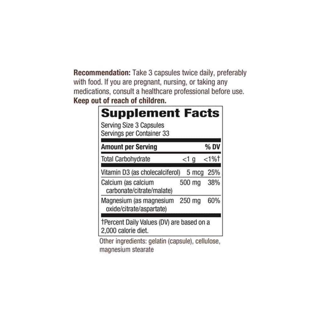 CALCIUM-MAGNESIUM-VIT-D-CAPS-100S-Facts